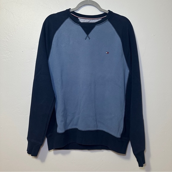 Tommy Hilfiger Other - Tommy Hilfiger Men's Two-Tone Blue Crewneck Sweater